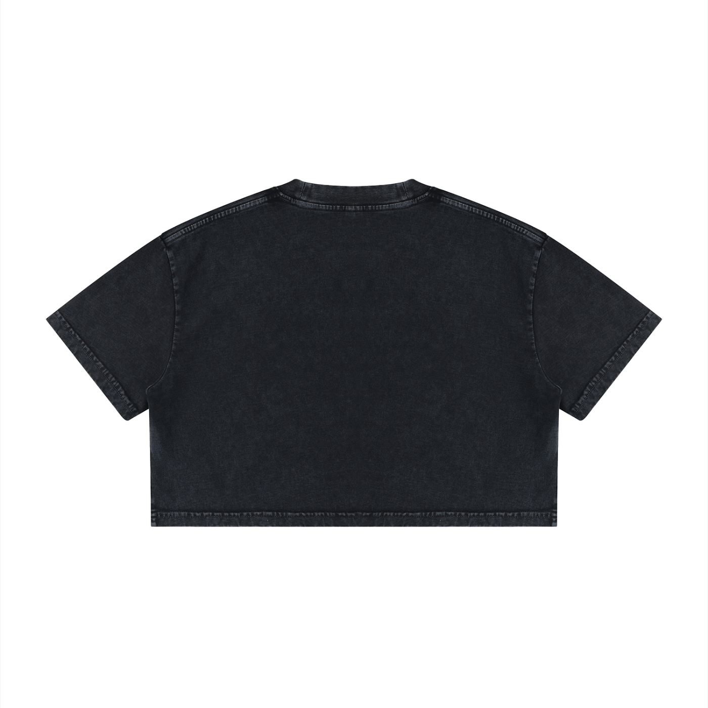 King Eagle - Women's Mineral Wash Cotton Crop T-Shirt