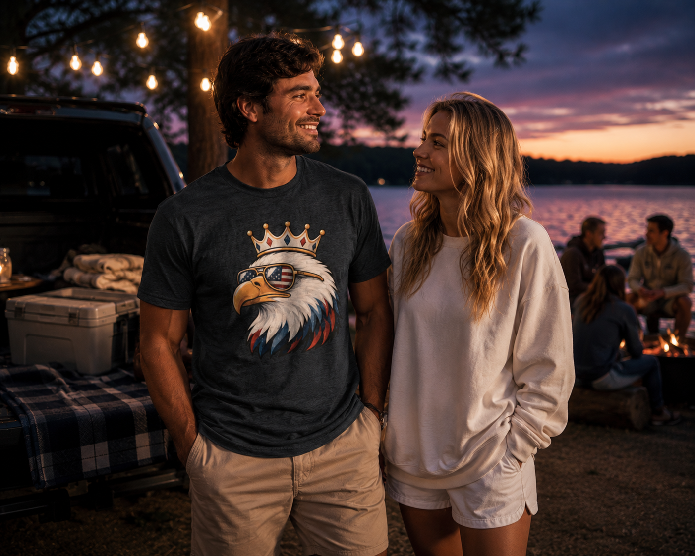 American Pride Eagle Vintage Crew Tee — Retro Patriotic T-Shirt
