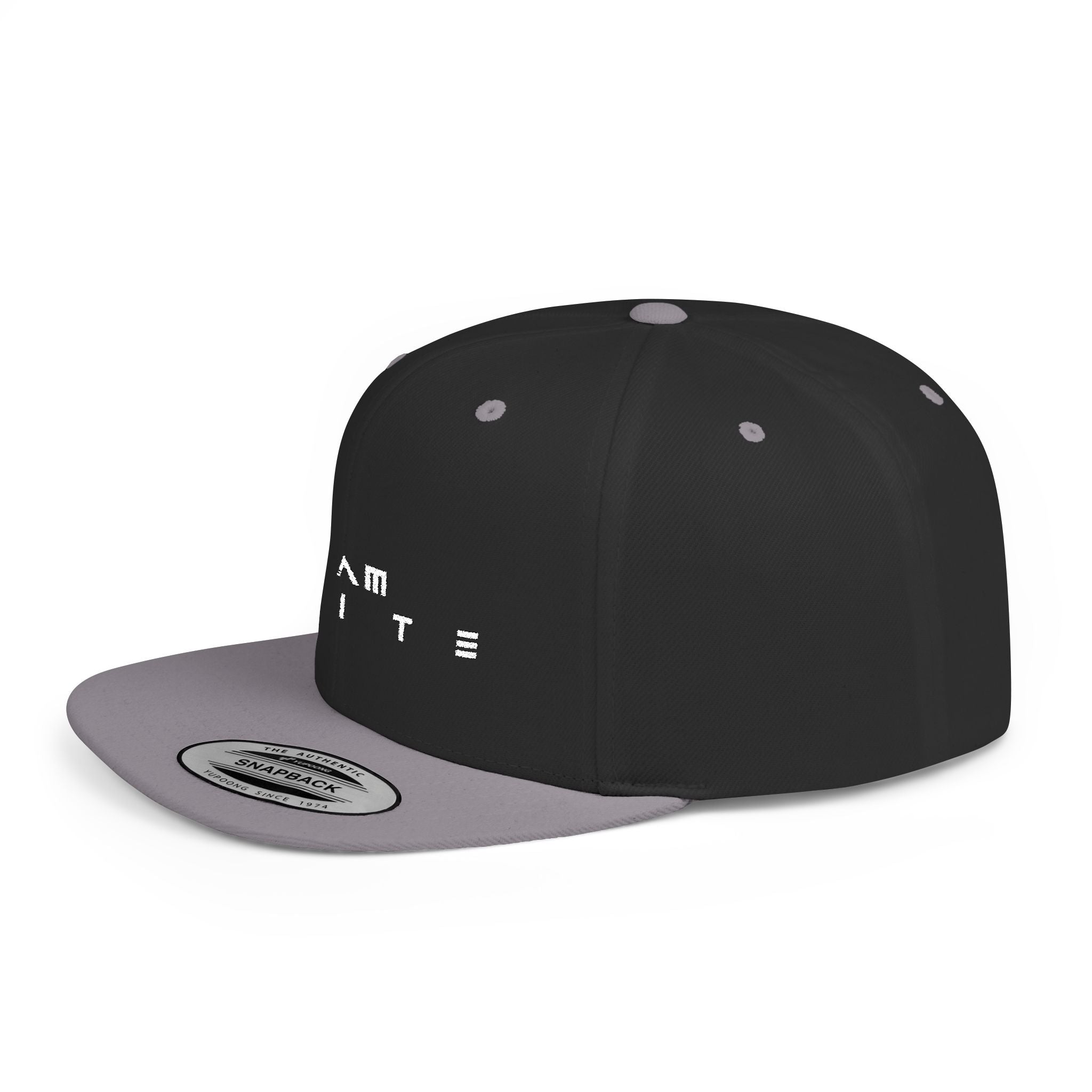 Flat Bill Snapback Hat — “I AM ELITE” Embroidered Cap