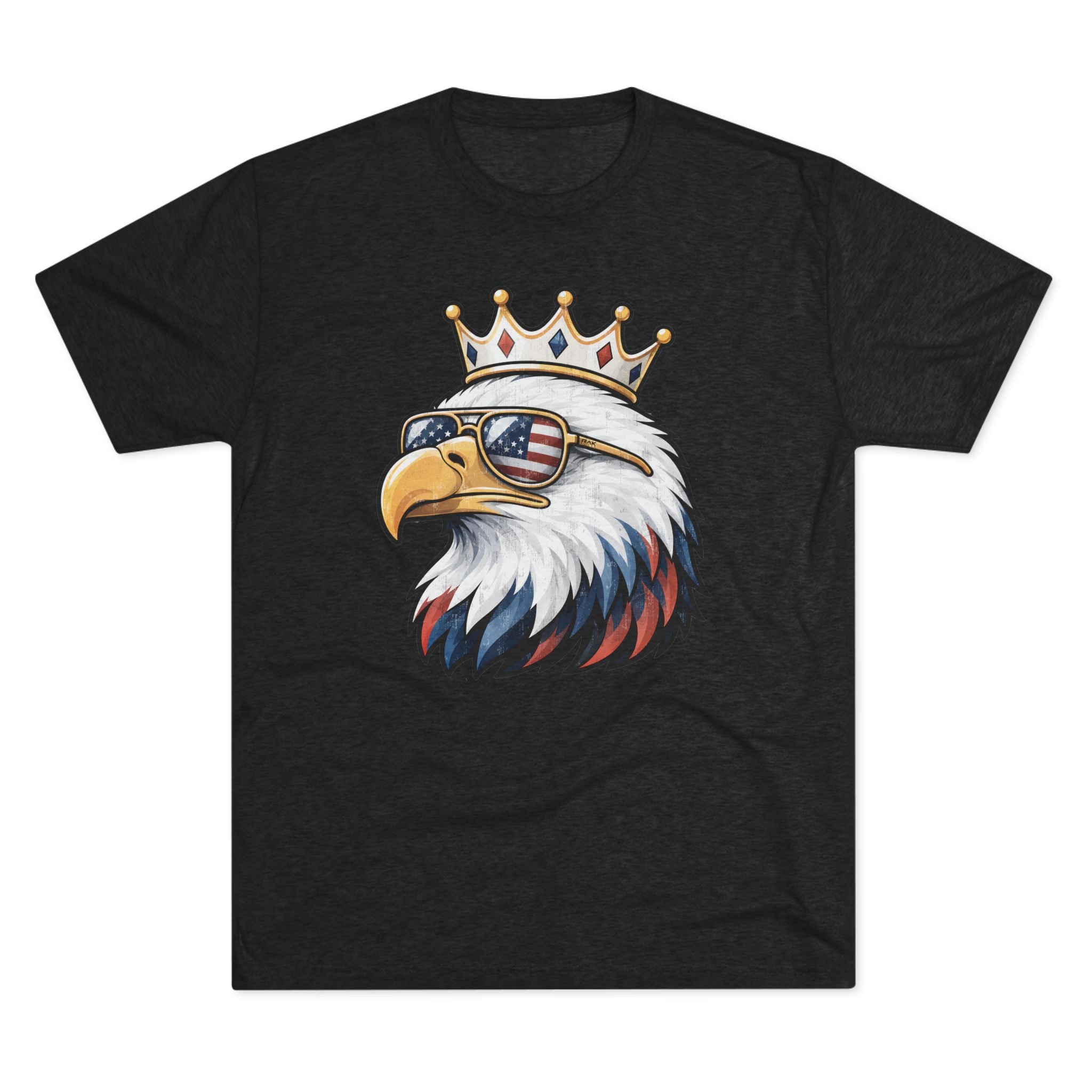 American Pride Eagle Vintage Crew Tee — Retro Patriotic T-Shirt